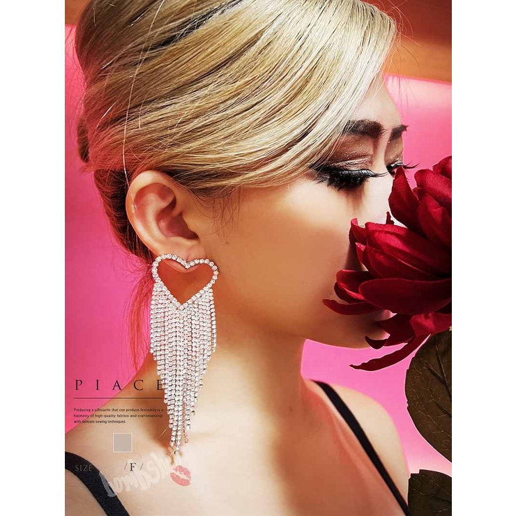 シルバー | アクセサリー ハート フリンジ | bombshell