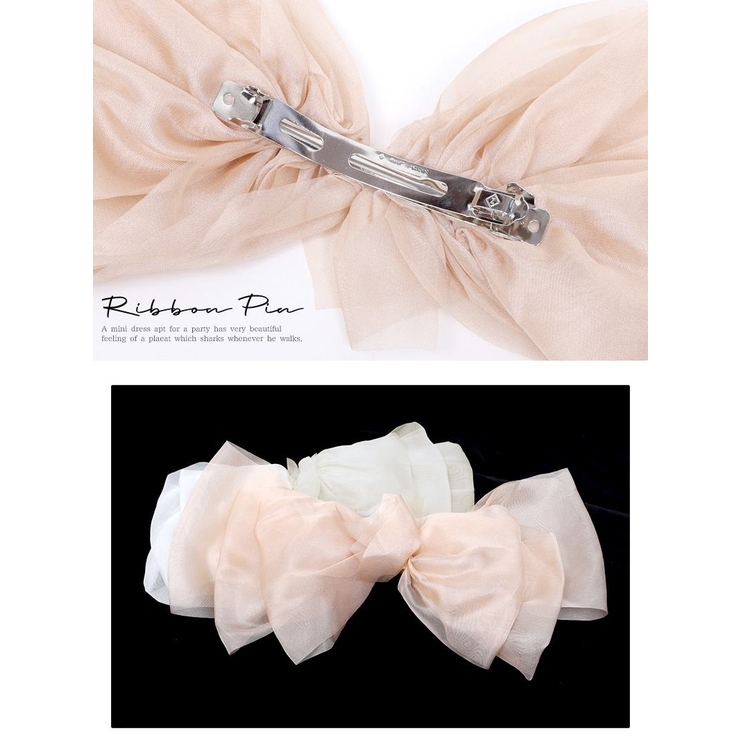 ヘアアクセサリー ヘアクリップ リボン | Ryuyu | 詳細画像5 