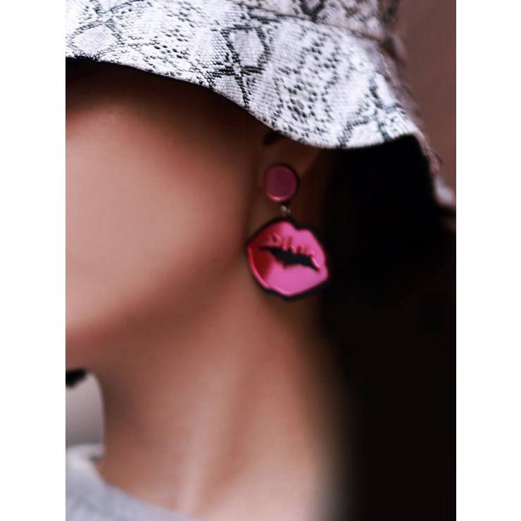 ピンク | アクセサリー ピアス くちびる | bombshell