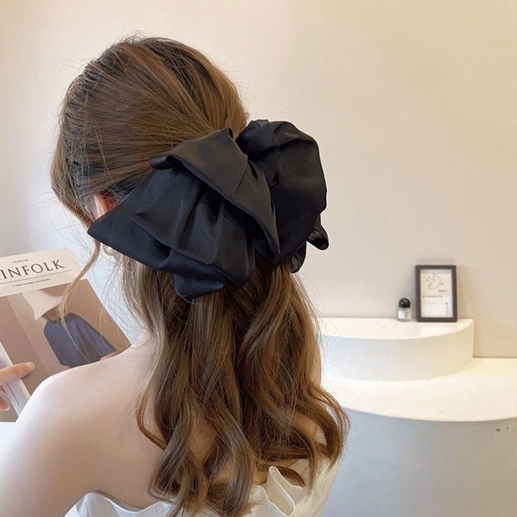 「後ろ姿で魅せる」大人かわいい 3重レイヤード ビッグリボン | Beststore | 詳細画像2 