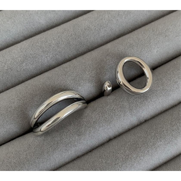 シルバー | リング2点セット【韓国ファッション】 | Bifrost