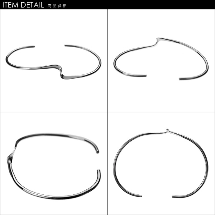 ワンポイントツイストバングルシルバー925アクセサリーBinichビニッチ | シルバーアクセサリーBinich  | 詳細画像3 