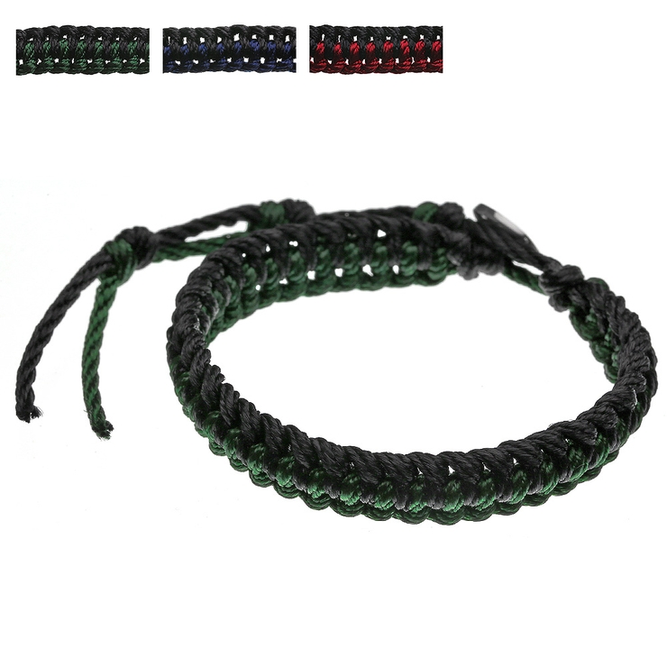 バイカラーナイロンコードブレスレットBinichビニッチ | シルバーアクセサリーBinich  | 詳細画像1 