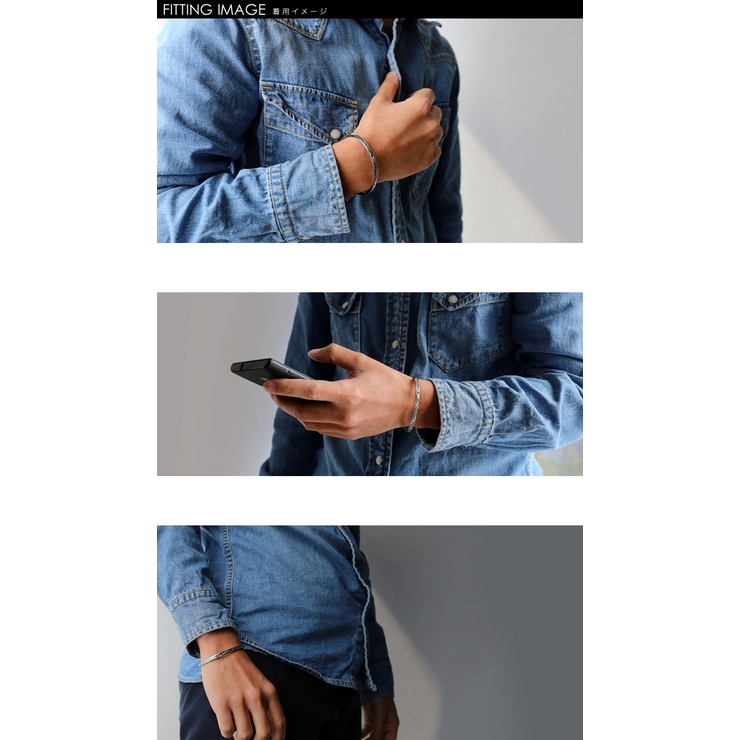 ハワイアンハイビスカスジルコニアバングルシルバーメンズハワイアンジュエリー風Bi… | シルバーアクセサリーBinich  | 詳細画像3 