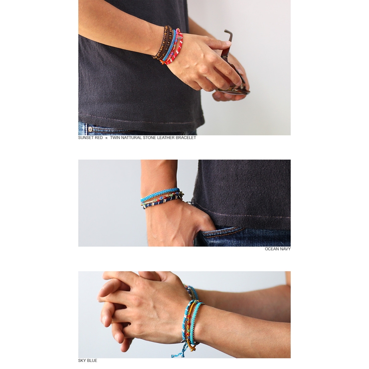 SHUMAILシュメールブランドアースカラーブレスレット | シルバーアクセサリーBinich  | 詳細画像2 