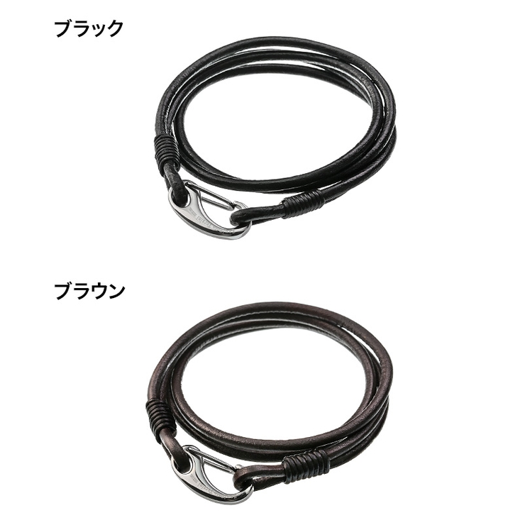 zanipoloterzini(ザニポロタルツィーニ)2重巻きダブルレザーブレスレットメンズ本革アクセサリー