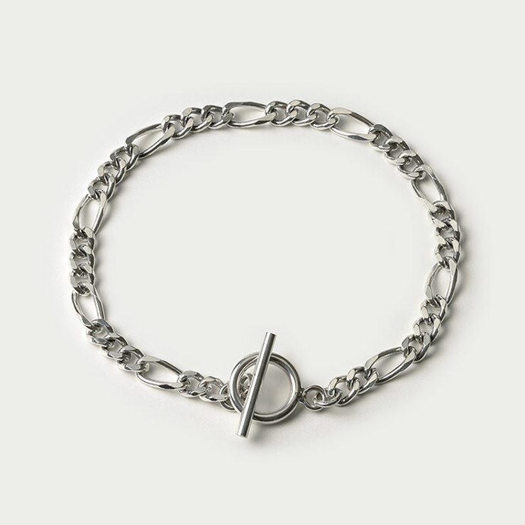 Binich(ビニッチ)アンカーチェーンブレスレット幅10mmシルバー925アクセサリーブレスレットメンズマリーナチェーン幅広太め[シルバーブレスレット]