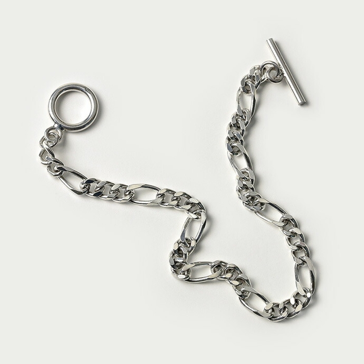 Binich(ビニッチ)アンカーチェーンブレスレット幅10mmシルバー925アクセサリーブレスレットメンズマリーナチェーン幅広太め[シルバーブレスレット]