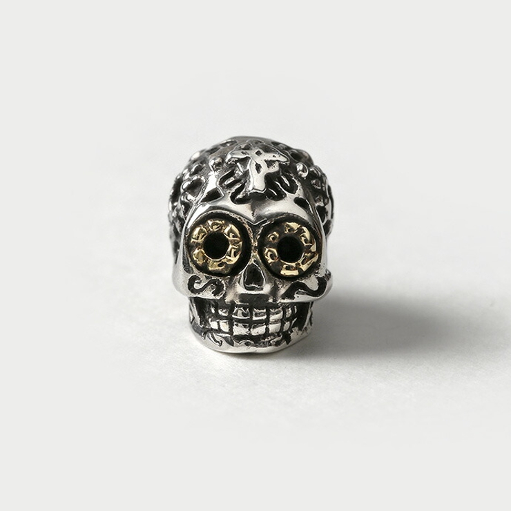 Binich(ビニッチ)メキシカンスカルスタッドピアスメンズシルバー925アクセサリー男性スタッドピアス[シルバーピアス]片耳用(1個売り)