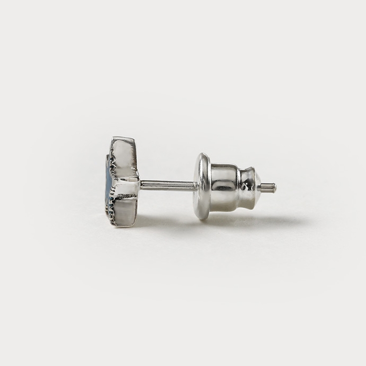 Binich(ビニッチ)クラッシュターコイズスターネイティブピアスメンズシルバー925アクセサリー[シルバーピアス]片耳用(1個売り)