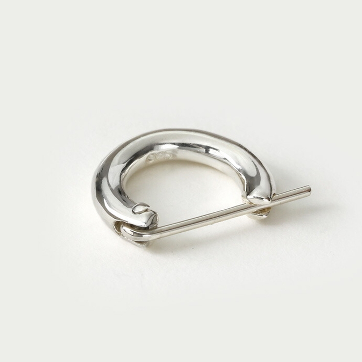 11mmシンプルクロッシングフープピアスメンズシンプル小さめ片耳用1個売りBin…[品番：CTRA0003413]｜シルバーアクセサリーBinich （ シルバーアクセサリービニッチ）のメンズファッション通販｜SHOPLIST（ショップリスト）