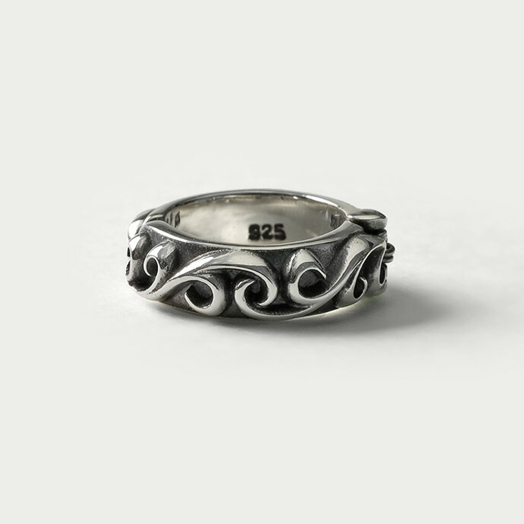 幅3mm アラベスク フェイクピアス 片耳用 1個売り | シルバーアクセサリーBinich  | 詳細画像3 