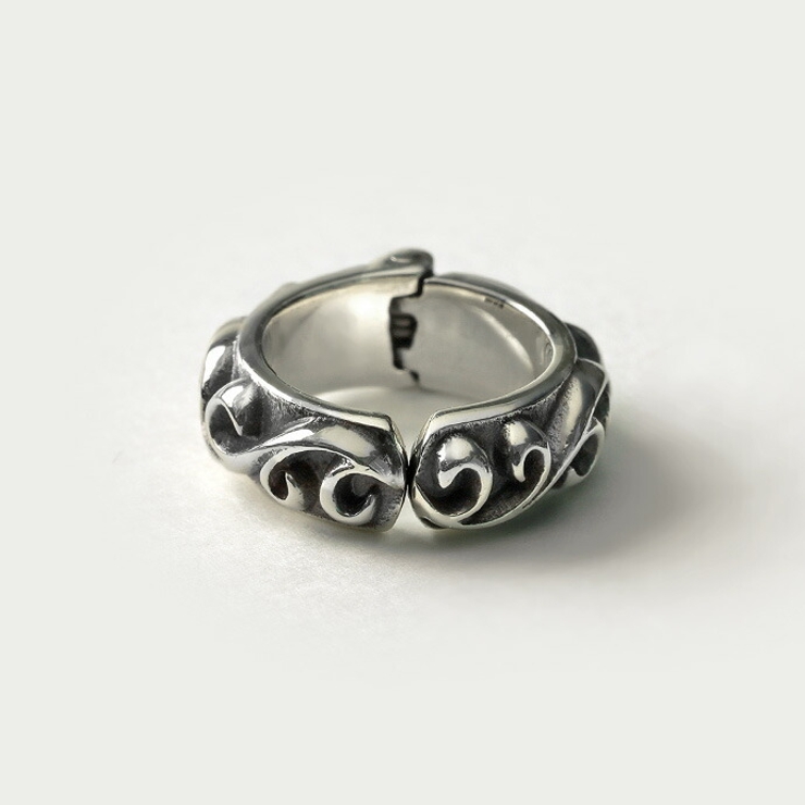 幅3mm アラベスク フェイクピアス 片耳用 1個売り | シルバーアクセサリーBinich  | 詳細画像4 