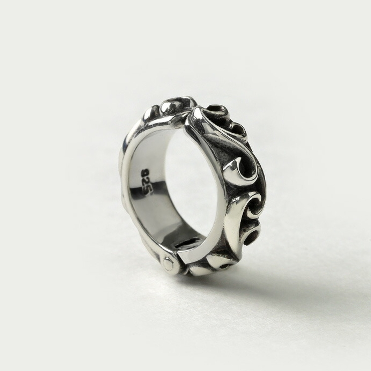 幅3mm アラベスク フェイクピアス 片耳用 1個売り | シルバーアクセサリーBinich  | 詳細画像8 