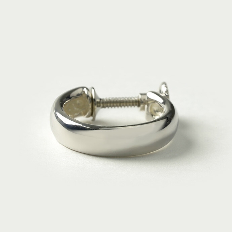 シンプル フープ イヤリング 片耳用 1個売り | シルバーアクセサリーBinich  | 詳細画像3 