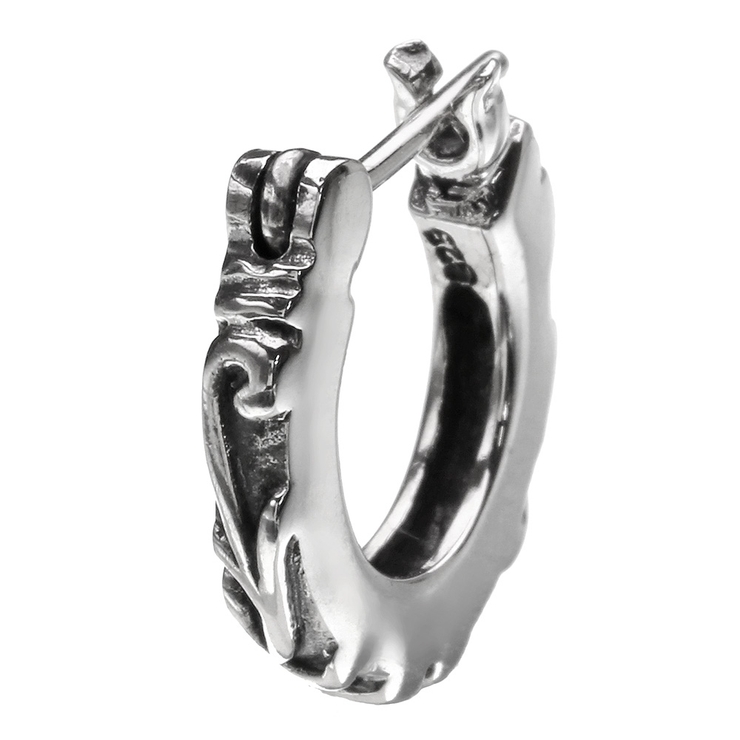 スリムヴァインフープピアスシルバーアクセサリー片耳用1個売りBinichビニッチ… | シルバーアクセサリーBinich  | 詳細画像1 