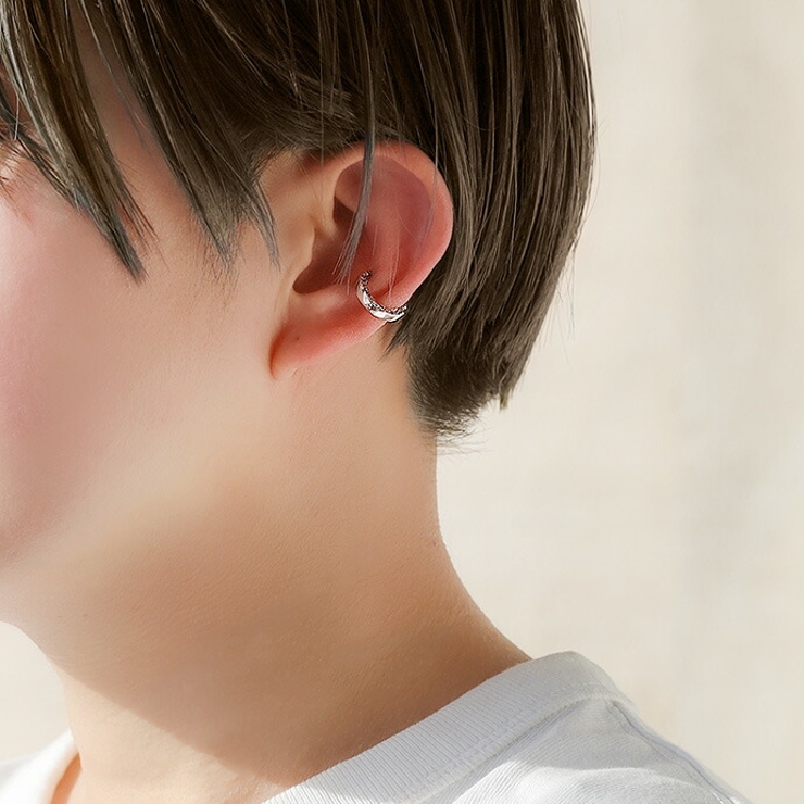 サイド サンドテクスチャ イヤーカフ 片耳用 1個売り | シルバーアクセサリーBinich  | 詳細画像8 