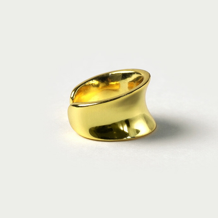 Binich(ビニッチ)オールサイド逆甲丸イヤーカフメンズレディースイヤーカフスイヤカフイヤークリップシルバー925アクセサリーシンプルおしゃれ[シルバーピアス]片耳用(1個売り)
