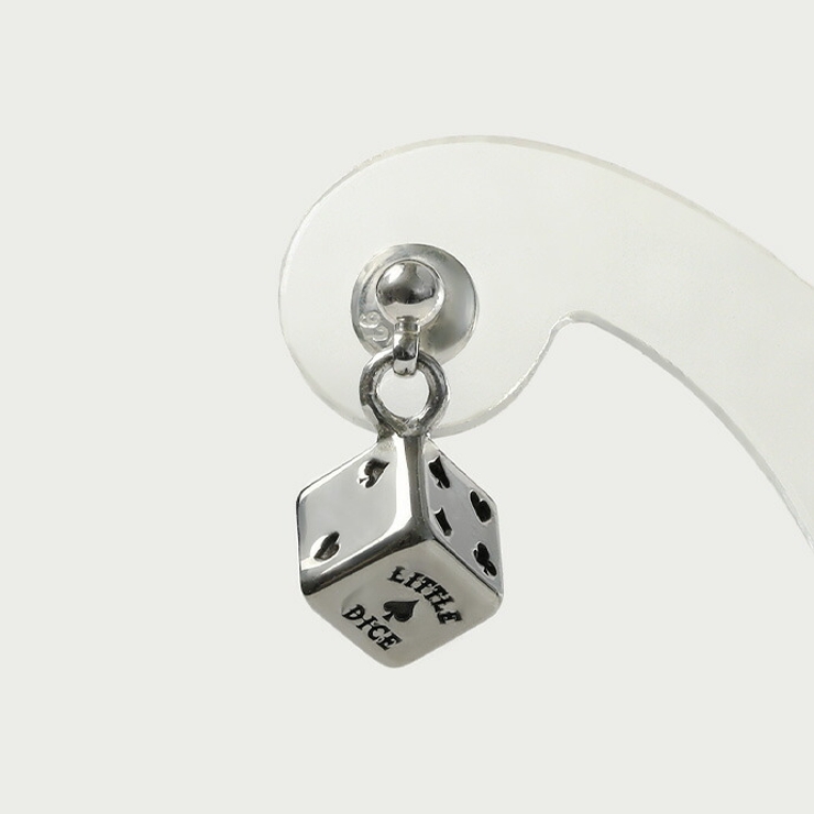 LITTLE DICE(リトルダイス) トランプ ダイス ドロップ ピアス 片耳用 (1個売り)