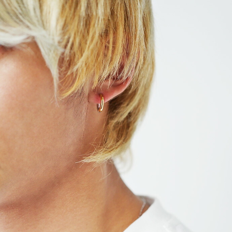 zanipoloterziniザニポロタルツィーニバイカラーフープピアス片耳用1… | シルバーアクセサリーBinich  | 詳細画像2 