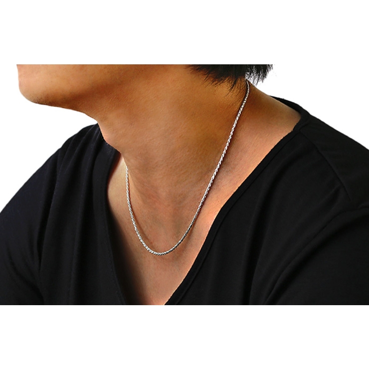 2mmカットフレンチロープチェーンネックレス45cmBinichビニッチ