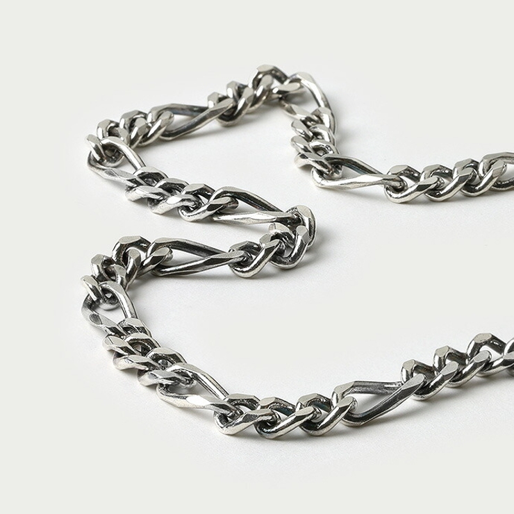 Binich(ビニッチ)マンテルフィガロチェーンネックレス50cmメンズシルバー925アクセサリー[シルバーチェーン]