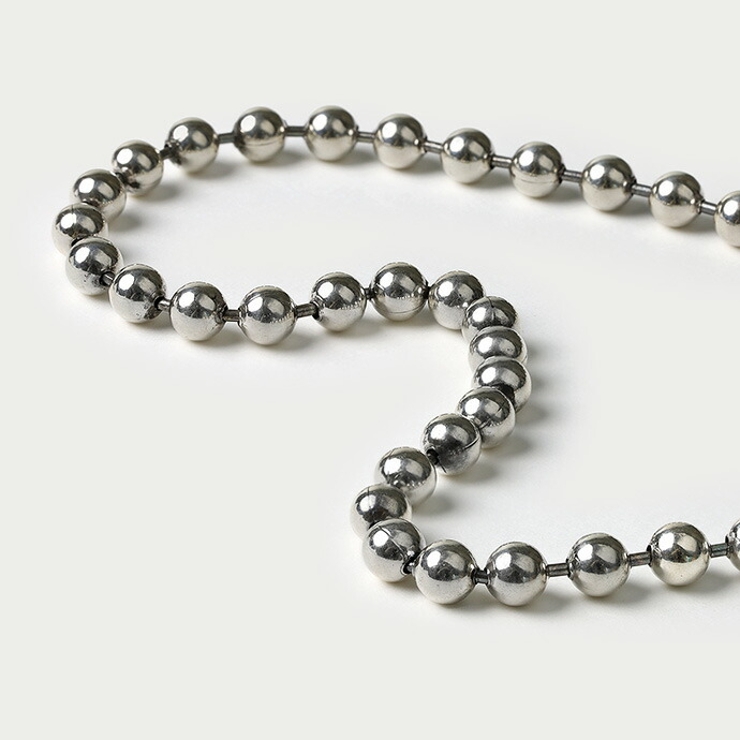 Binich(ビニッチ)マンテルボールチェーンネックレス47cmメンズシルバー925アクセサリー[シルバーチェーン]