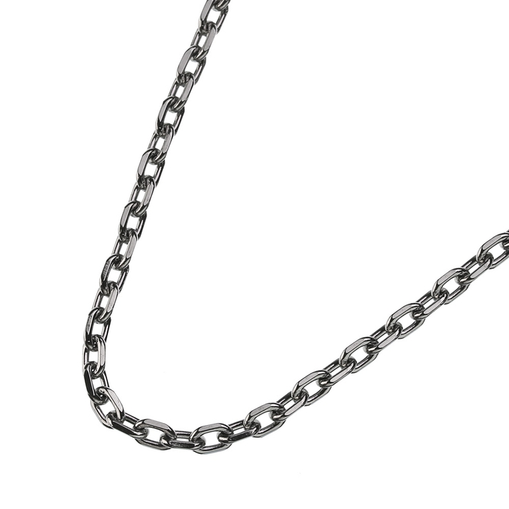 2 3mm4面カットアズキスチールチェーンネックレスステンレスチェーンBinic… | シルバーアクセサリーBinich  | 詳細画像1 