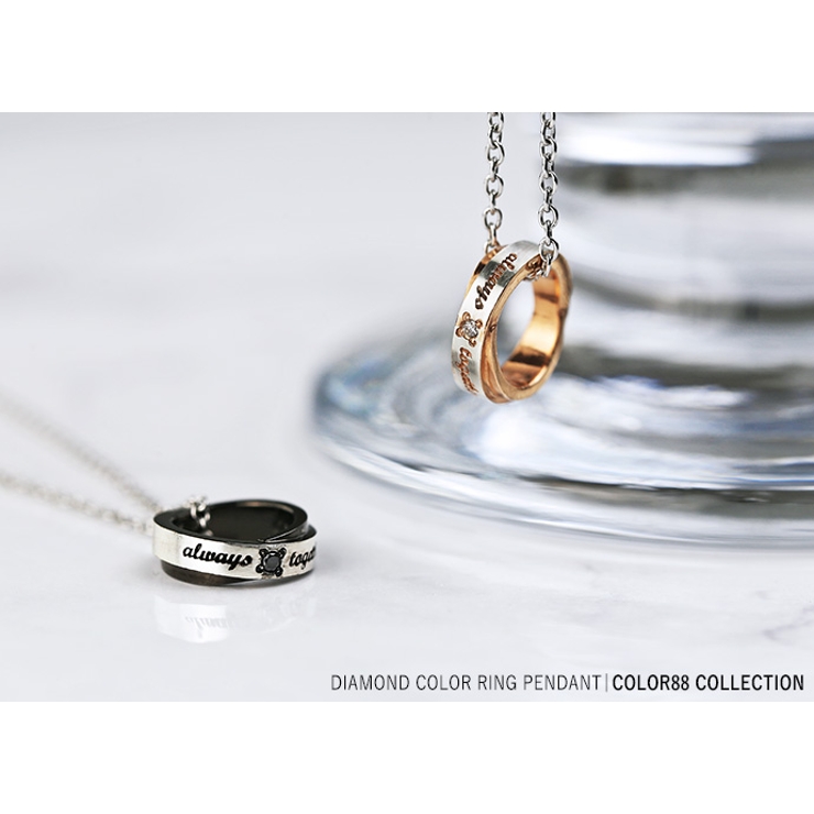 color88ダイヤモンドカラーリングペンダントネックレスシンプルト | シルバーアクセサリーBinich  | 詳細画像7 