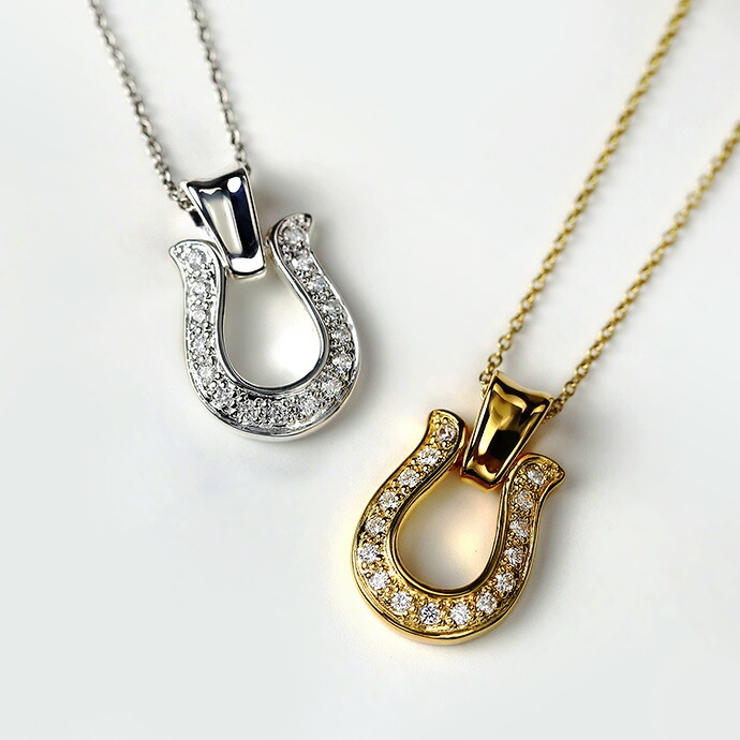 ジルコニア カーブ ホースシュー ペンダント ステンレスチェーン付属 | シルバーアクセサリーBinich  | 詳細画像3 