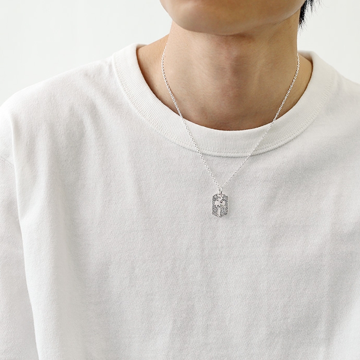 ハワイアンクロスドッグタグペンダントシルバーカラータイプトップのみネックレスbi 品番 Ctra シルバーアクセサリーbinich シルバーアクセサリービニッチ のメンズファッション通販 Shoplist ショップリスト