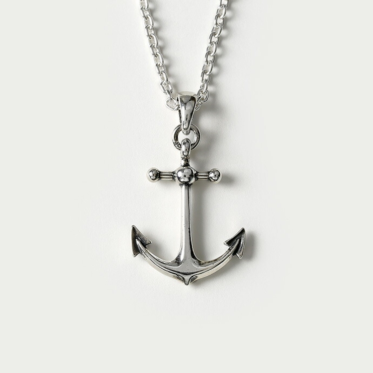 シンプル リバーシブル アンカー ペンダント トップのみ ネックレス メンズ | シルバーアクセサリーBinich  | 詳細画像3 