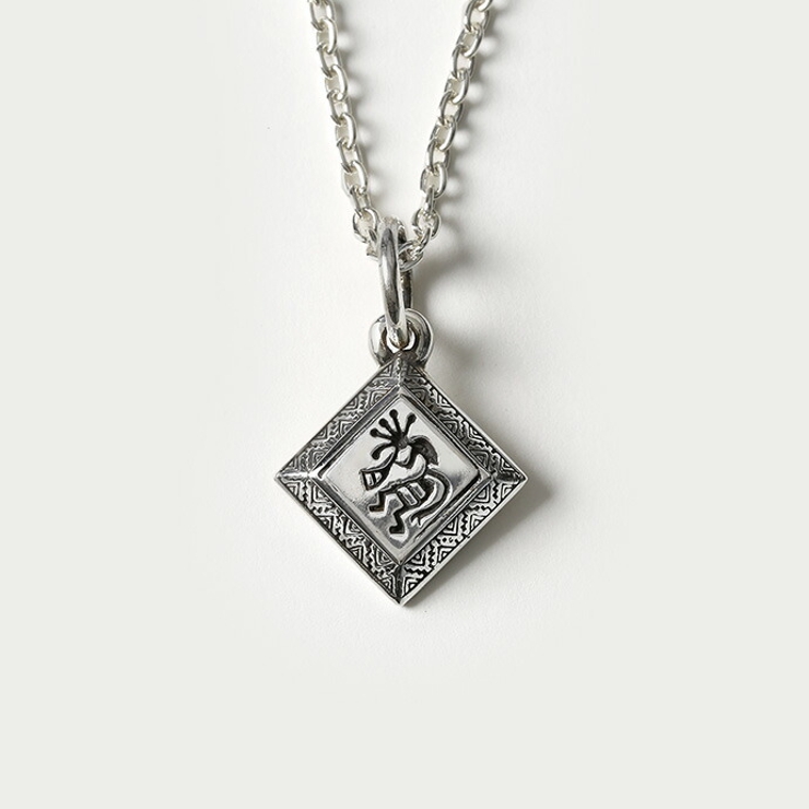Binich(ビニッチ)ココペリローンバスペンダント(トップのみ)ネイティブネックレスメンズシルバー925アクセサリーネイティブひし形[シルバーペンダント]