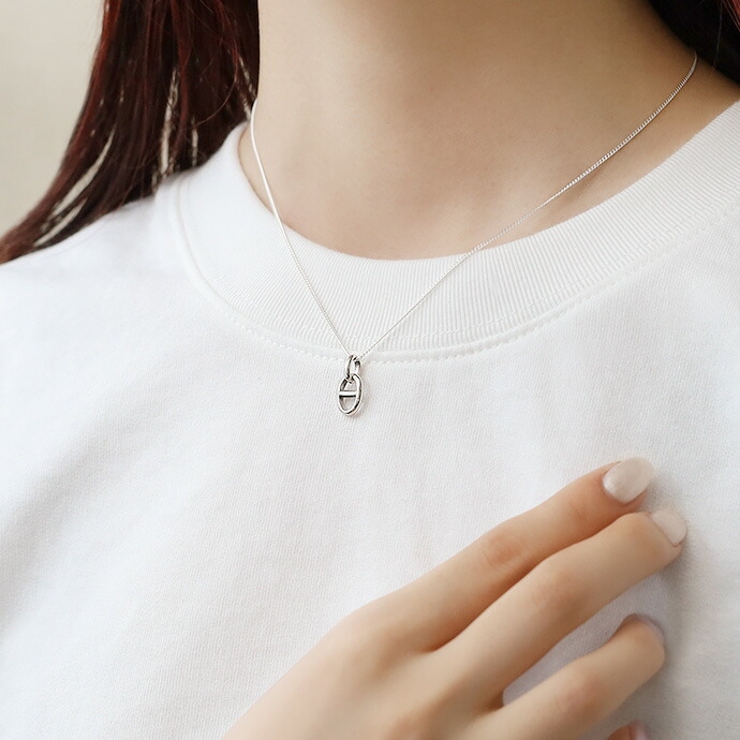 ラウンド アンカーチェーン ペンダント 1mm喜平チェーンセット | シルバーアクセサリーBinich  | 詳細画像14 