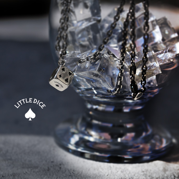 ＼割引クーポン配布／LITTLEDICE(リトルダイス)リトルトランプダイスペンダントネックレスメンズシルバーアクセサリーサイコロ[シルバーペンダント]