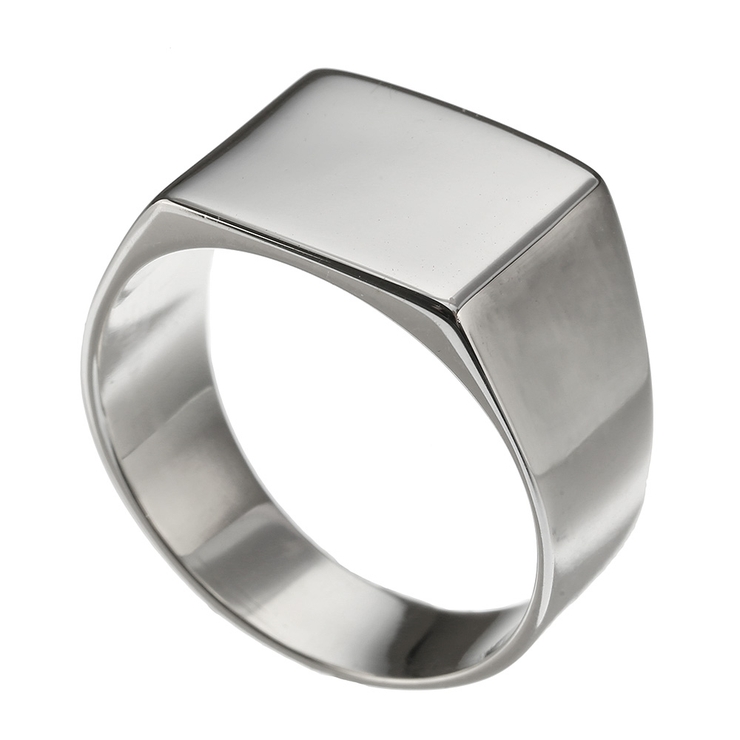 シンプル印台リング指輪Binichビニッチ | シルバーアクセサリーBinich  | 詳細画像1 