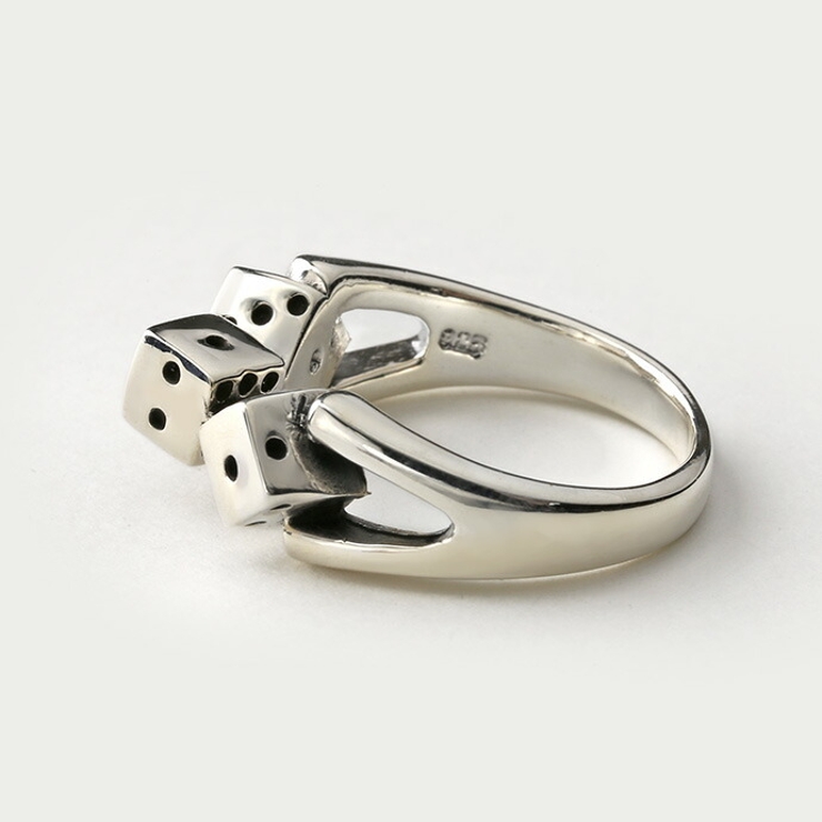 Binich(ビニッチ)トリプルダイスリングメンズ指輪メンズシルバー925アクセサリーサイコロ[シルバーリング]