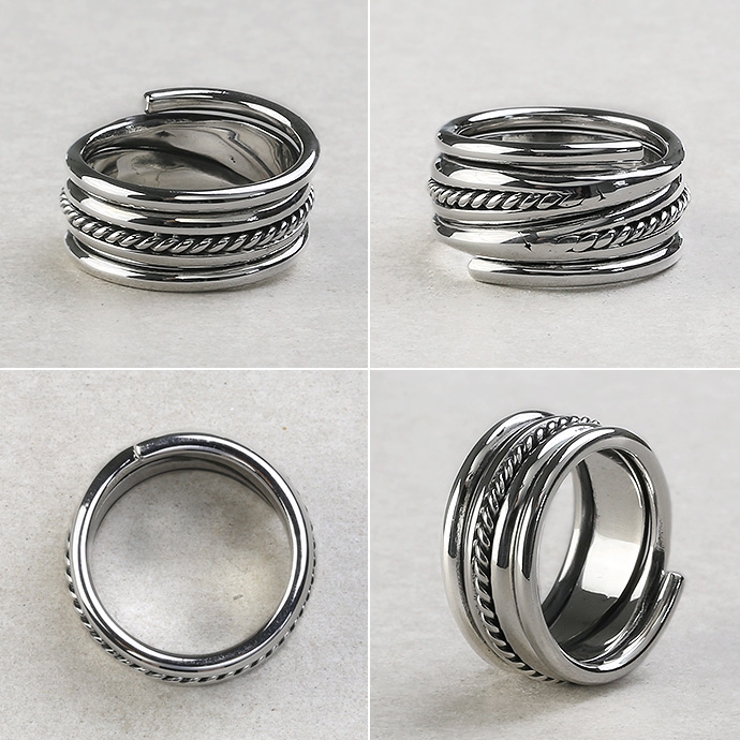 Binich(ビニッチ)センターロープレイヤーリングメンズ指輪メンズシルバー925アクセサリー[シルバーリング]