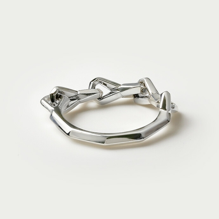 Binich(ビニッチ)ツイストインフィニティチェーンリングメンズ指輪メンズシルバー925アクセサリー[シルバーリング]