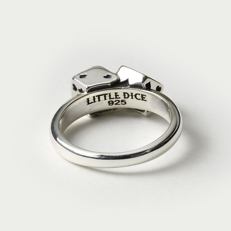 LITTLEDICE(リトルダイス)リングメンズブランドダブルダイストランプリングメンズ指輪メンズシルバー925アクセサリーサイコロ[シルバーリング]