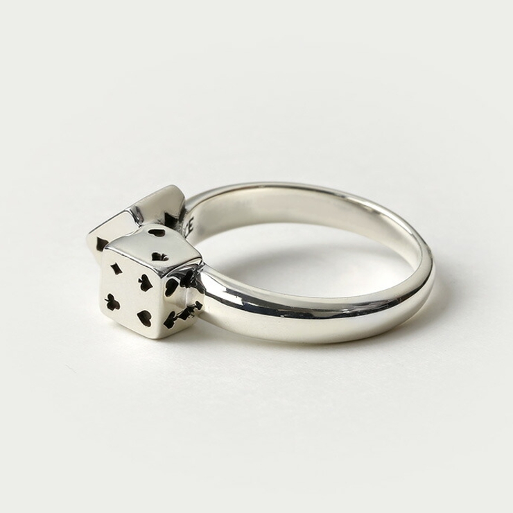 LITTLEDICE(リトルダイス)リングメンズブランドダブルダイストランプリングメンズ指輪メンズシルバー925アクセサリーサイコロ[シルバーリング]