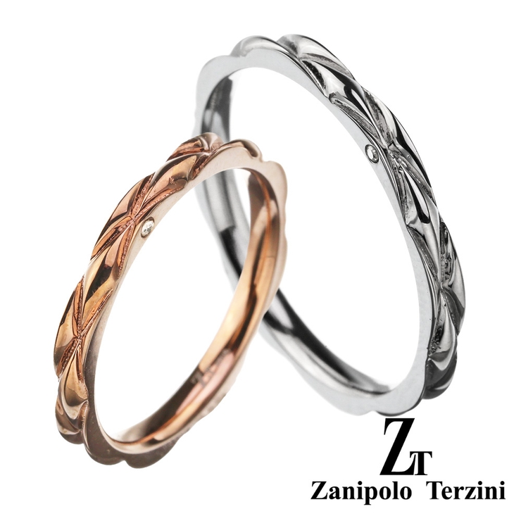 zanipoloterziniザニポロタルツィーニブランドダイヤモンドウェーブペ… | シルバーアクセサリーBinich  | 詳細画像1 