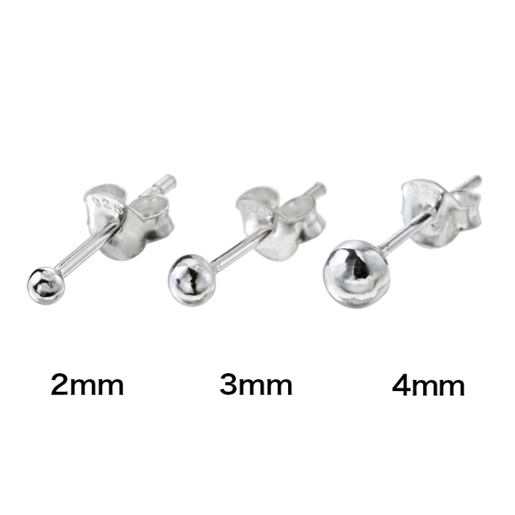 シャカ玉スタッドピアス釈迦玉メンズシルバー925アクセサリー片耳用1個売りBin… | シルバーアクセサリーBinich  | 詳細画像2 