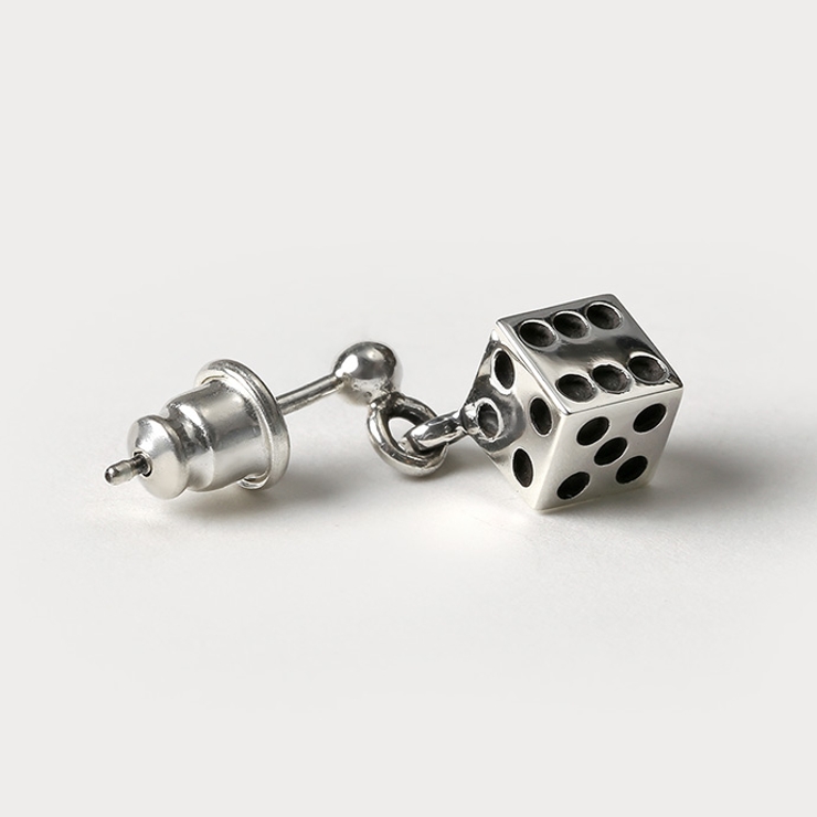 ダイスドロップピアスメンズシルバー925アクセサリー片耳用1個売りBinichビ… | シルバーアクセサリーBinich  | 詳細画像6 