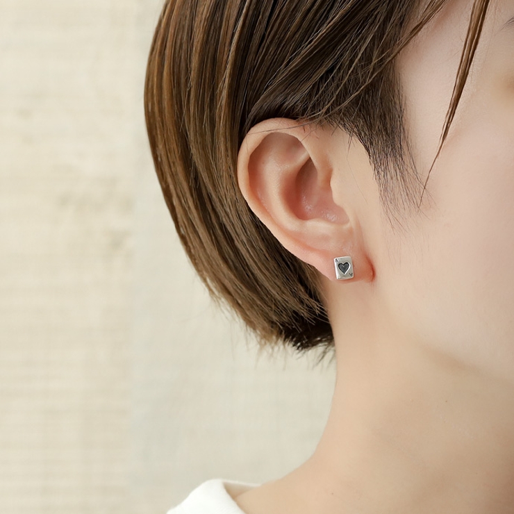 エーストランプカードピアス片耳用1個売りBinichビニッチ | シルバーアクセサリーBinich  | 詳細画像10 