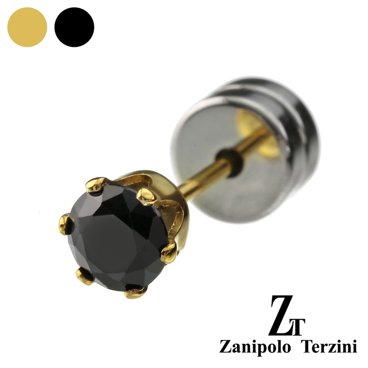 zanipoloterziniザニポロタルツィーニ4mmブラックジルコニア