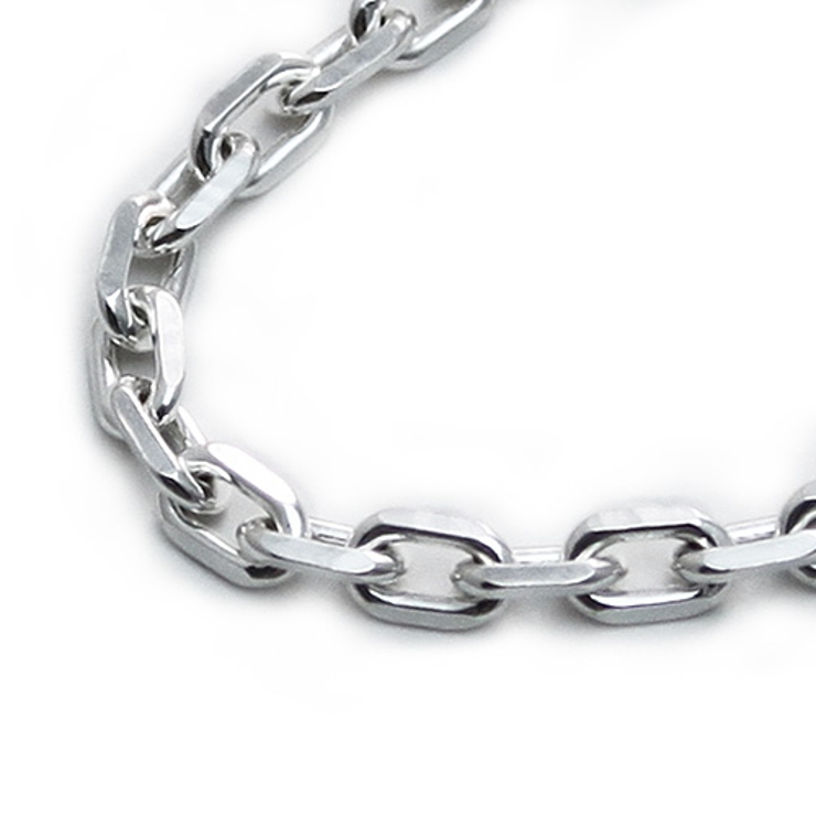 標準3.2mm4面カットアズキチェーン60cmBinichビニッチ | シルバーアクセサリーBinich  | 詳細画像1 
