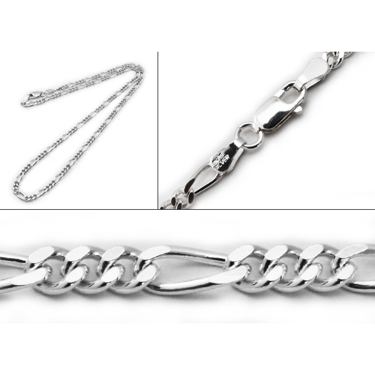 標準3.5ｍｍフィガロチェーン50ｃｍBinichビニッチ | シルバーアクセサリーBinich  | 詳細画像2 