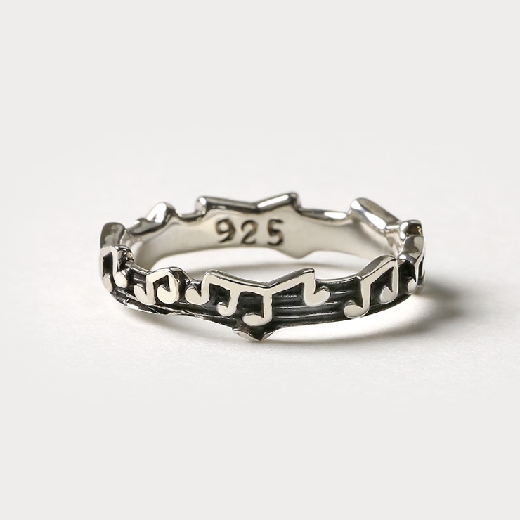 メロディアスノートリングシルバー925アクセサリー指輪Binichビニッチ | シルバーアクセサリーBinich  | 詳細画像2 