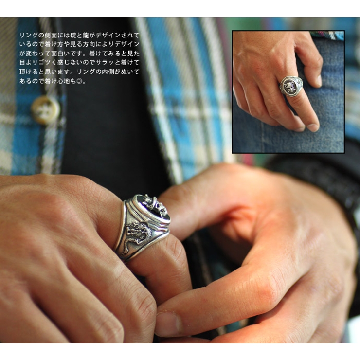 パイレーツソウルリングw/ビックジルコニア｜シルバーアクセサリー｜ラッピング無料